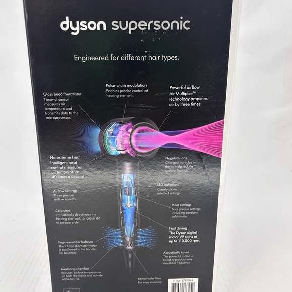 Dyson Supersonic Hair Dryer, Stand & Attachments SEALED - Picture 8 of 8